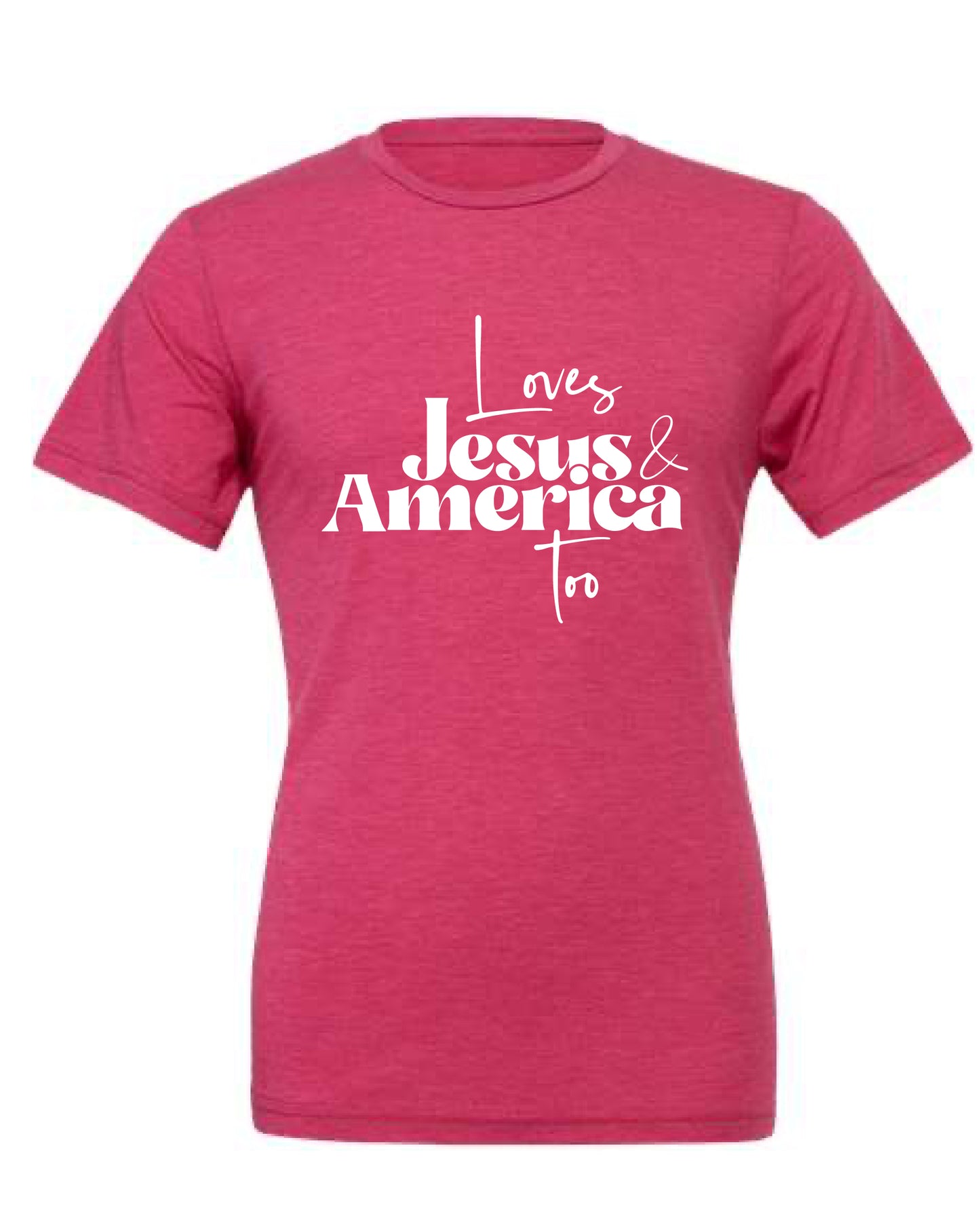 M-008 - ADULT TEE - Loves Jesus