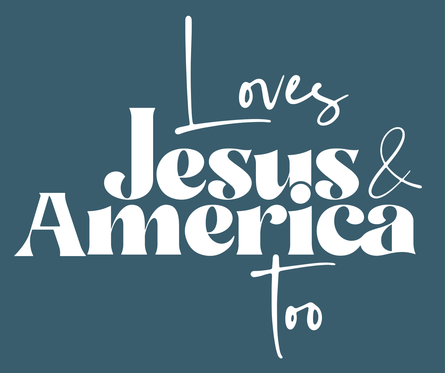 M-008 - ADULT TEE - Loves Jesus