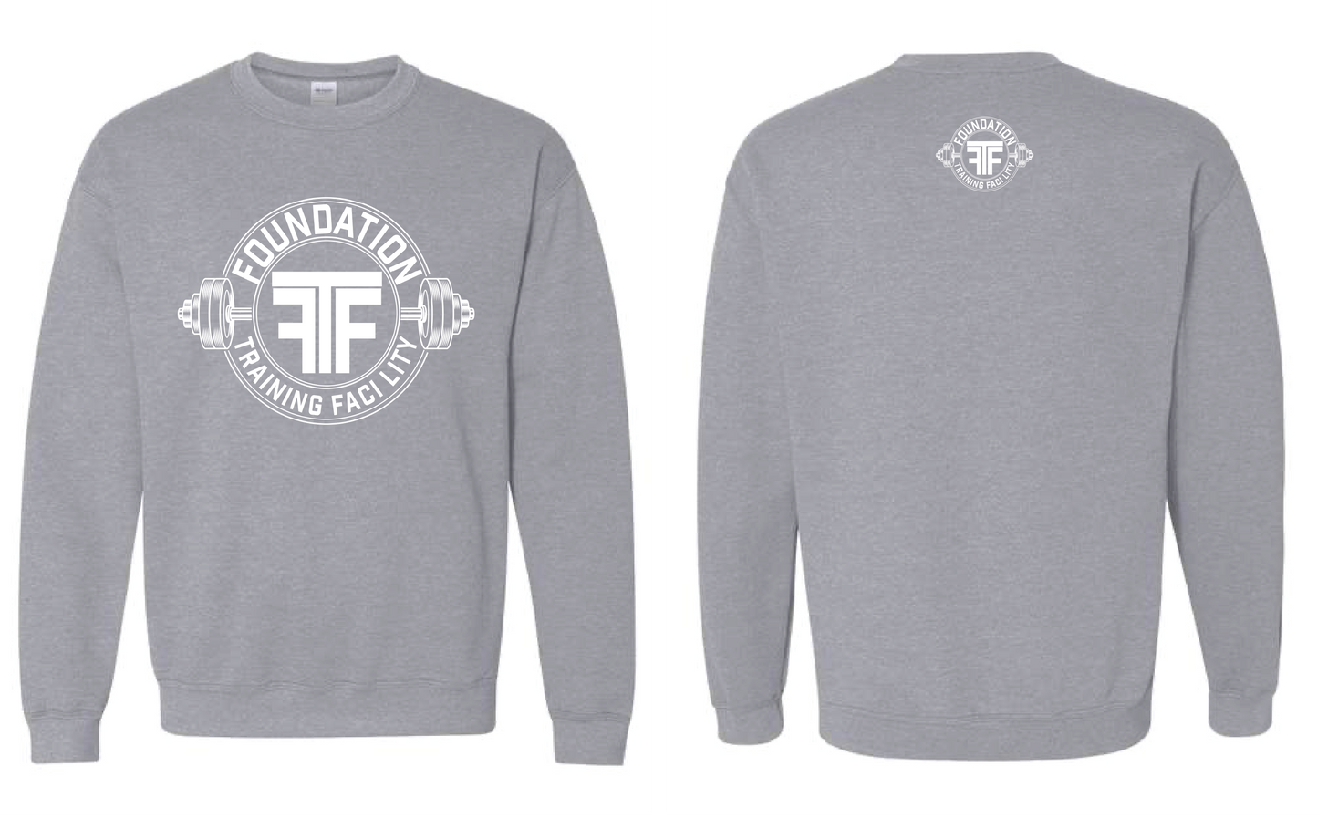 FTF-001 / LARGE LOGO-FRONT / CREWNECK