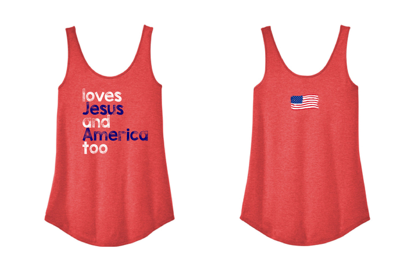 M-006 - ADULT TEE - LOVES JESUS