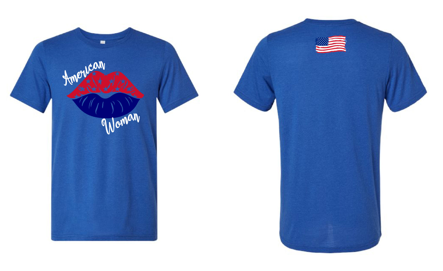 M-005- ADULT TEE - AMERICAN WOMAN