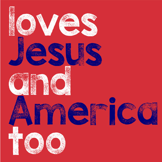 M-006 - ADULT TEE - LOVES JESUS