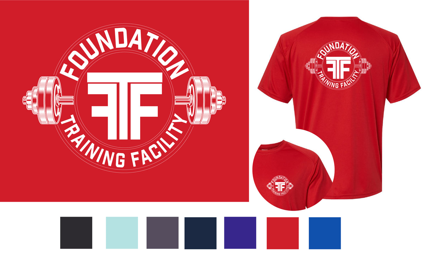 FTF-002 / LARGE LOGO-BACK / PERFORMANCE TEE